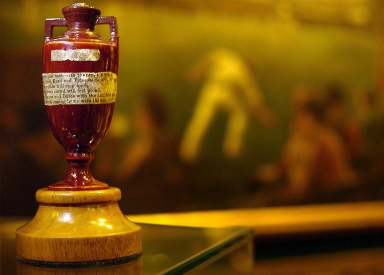 The Ashes Urn in the MCC Museum