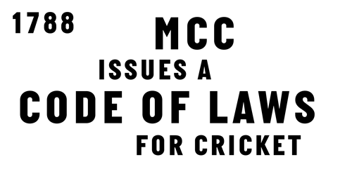 MCC issues a Code of Laws