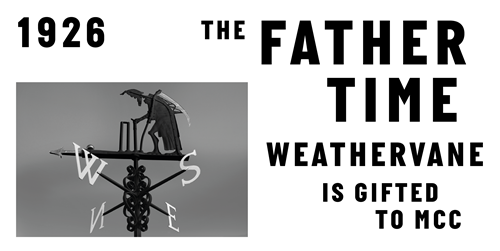 Father Time is gifted to MCC