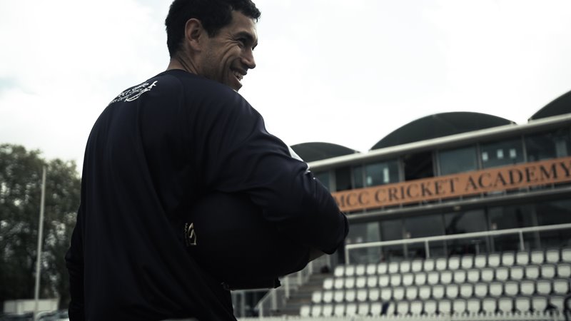Ross Taylor training with Middlesex at Lord's