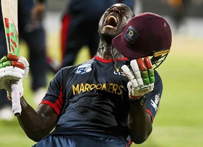 Carlos Brathwaite, captain of Combined Campuses and Colleges Marooners