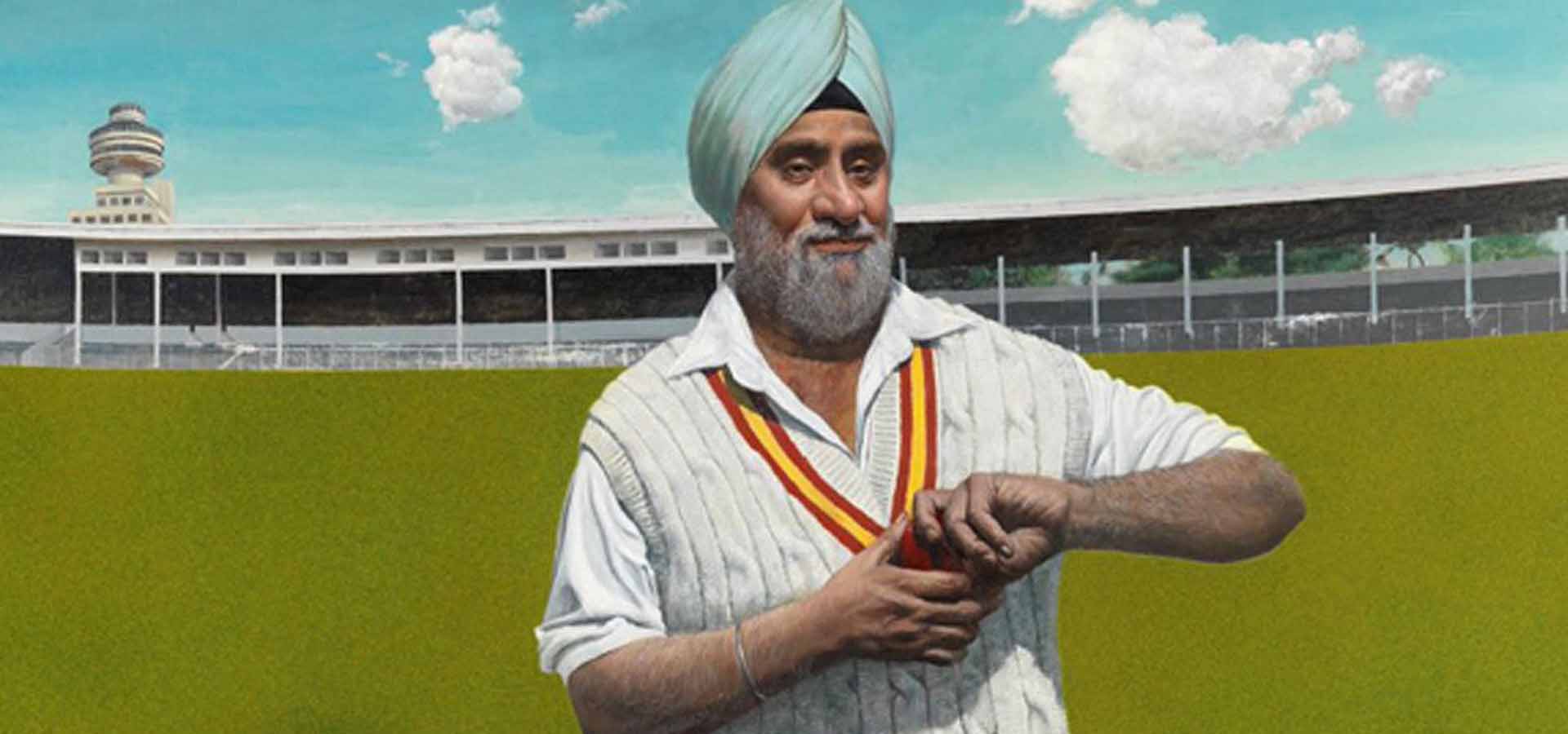 Bishan Bedi portrait at Lord's