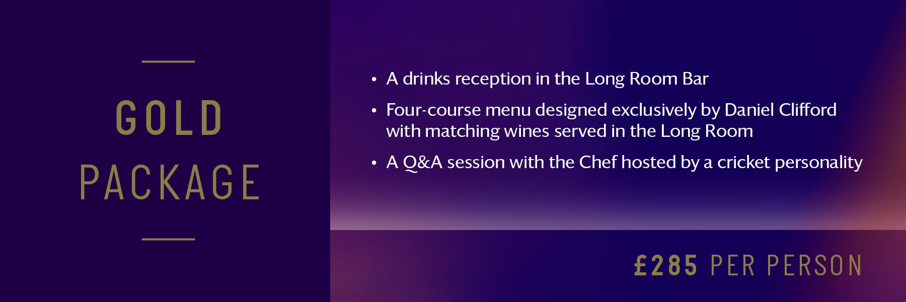 lords dining club with daniel clifford
