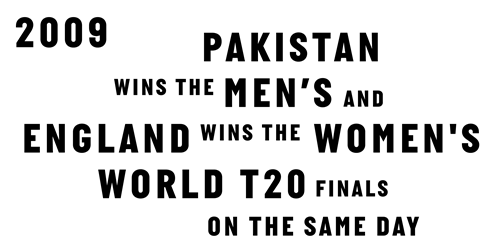 Pakistan & England win T20 Finals on the same day