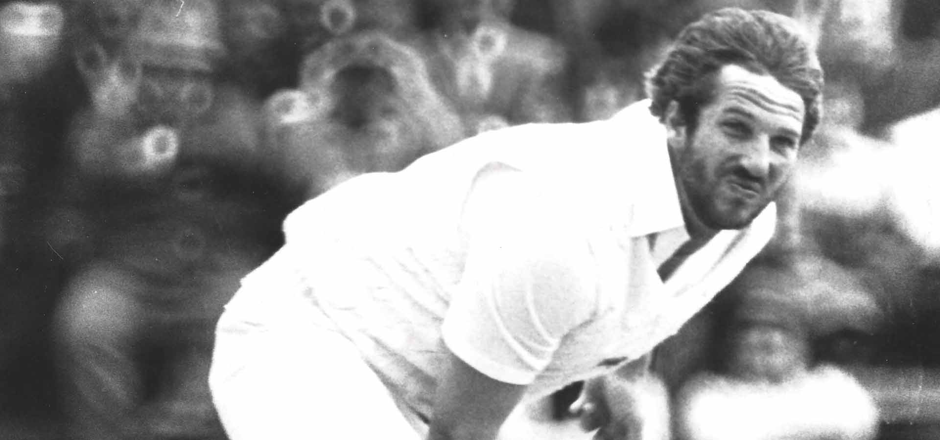 Sir Ian Botham bowling at Lord's