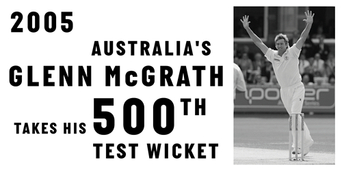McGrath takes his 500th Test wicket