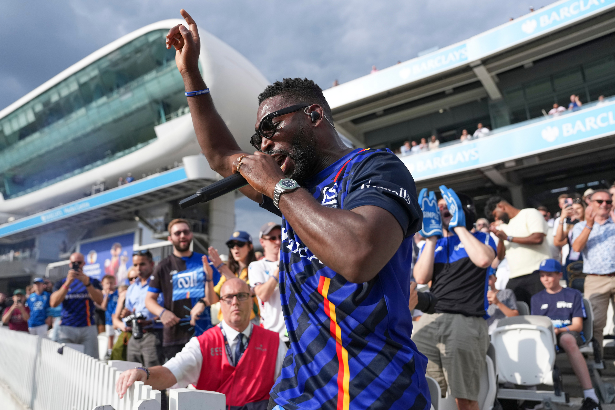 Tinie Tempah performs at Lord's during London Spirit v Manchester Super Giants