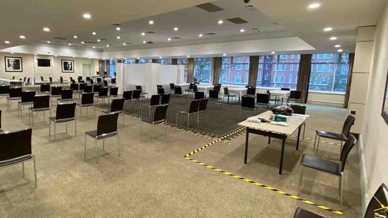 Vaccination Hub in the Thomas Lord Suite at Lord's