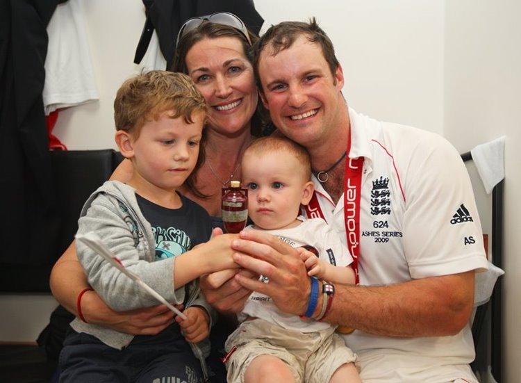 Ruth and Andrew Strauss with their two children