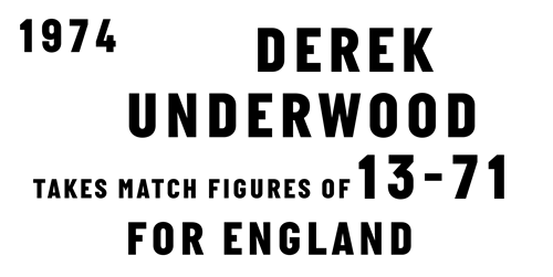 Underwood takes 13-71 for England 