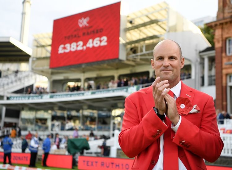 Sir Andrew Strauss reveals the total raised for Ruth Strauss foundation