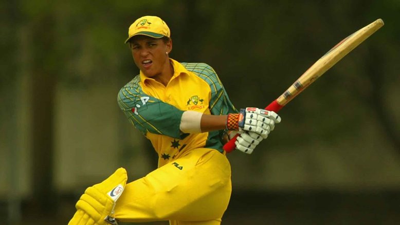 Mel Jones playing for Australia