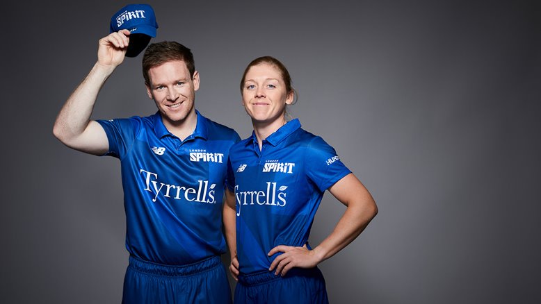 Eoin Morgan and Heather Knight - captains of London Spirit