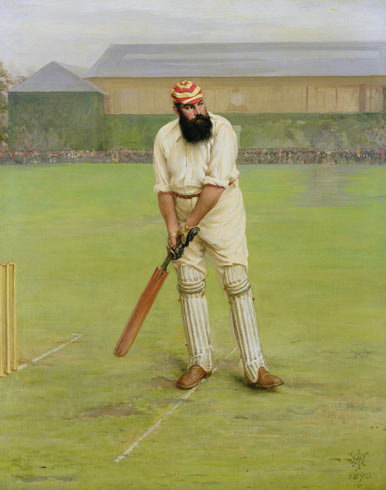 A painting of W.G. Grace