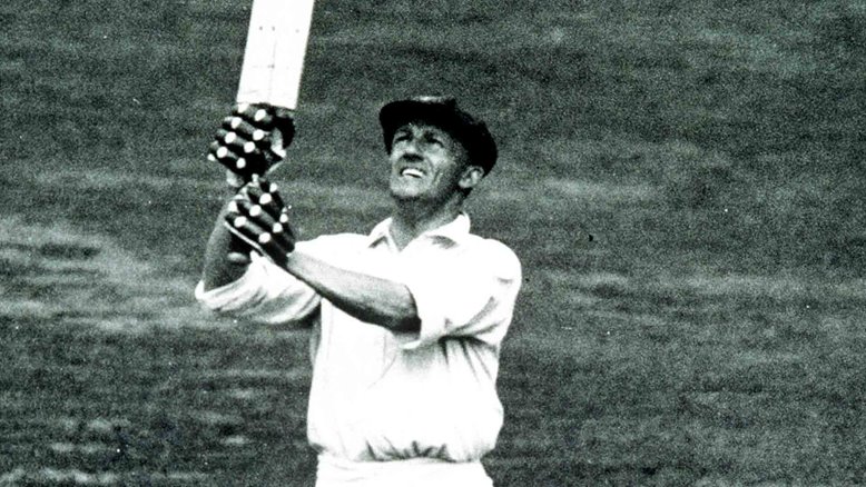 Don Bradman bats at Lord's