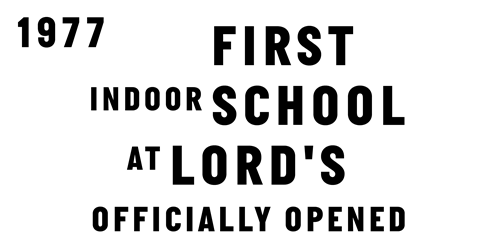  First Indoor School at Lord's opened