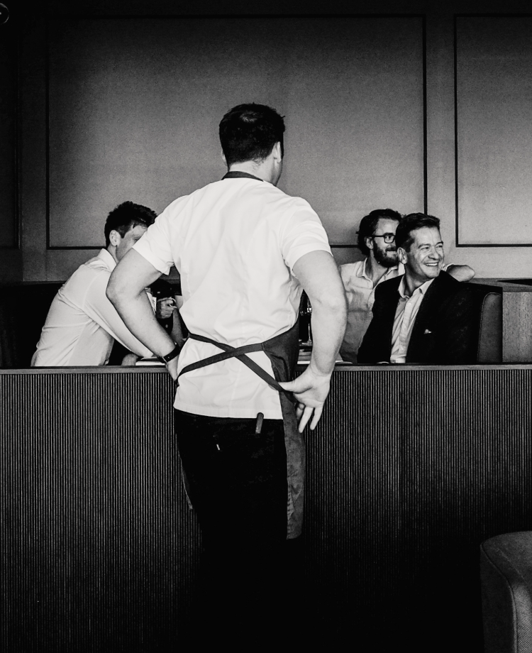 Tommy Banks in the Edrich Restaurant at Lord's