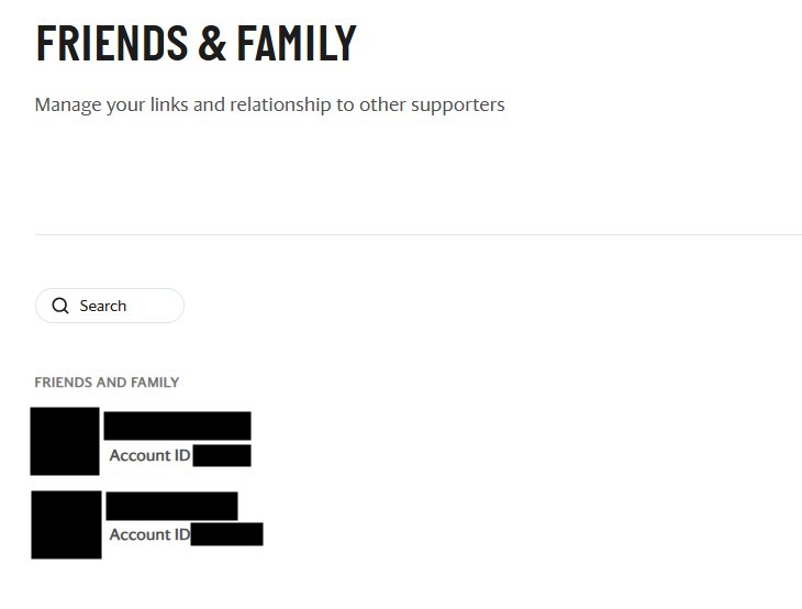 family and friends faqs lords