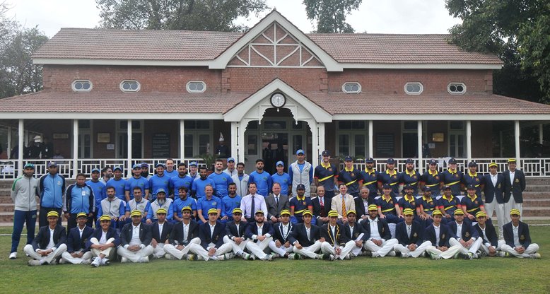 Multan Sultans and MCC squad photo in Pakistan