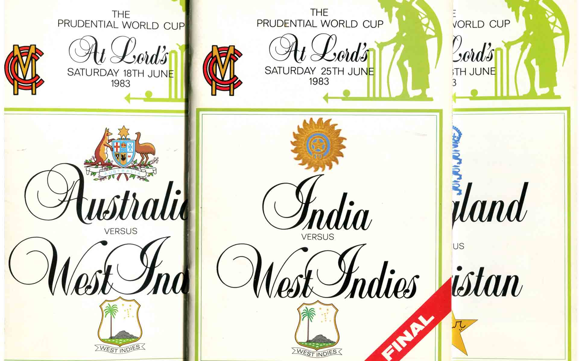 Various programmes from 1983.