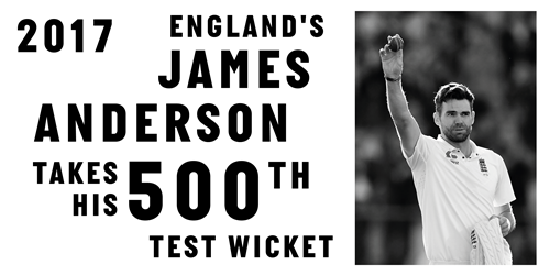 James Anderson takes his 500th Test wicket