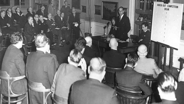 1961 Cricket Enquiry in the Long Room