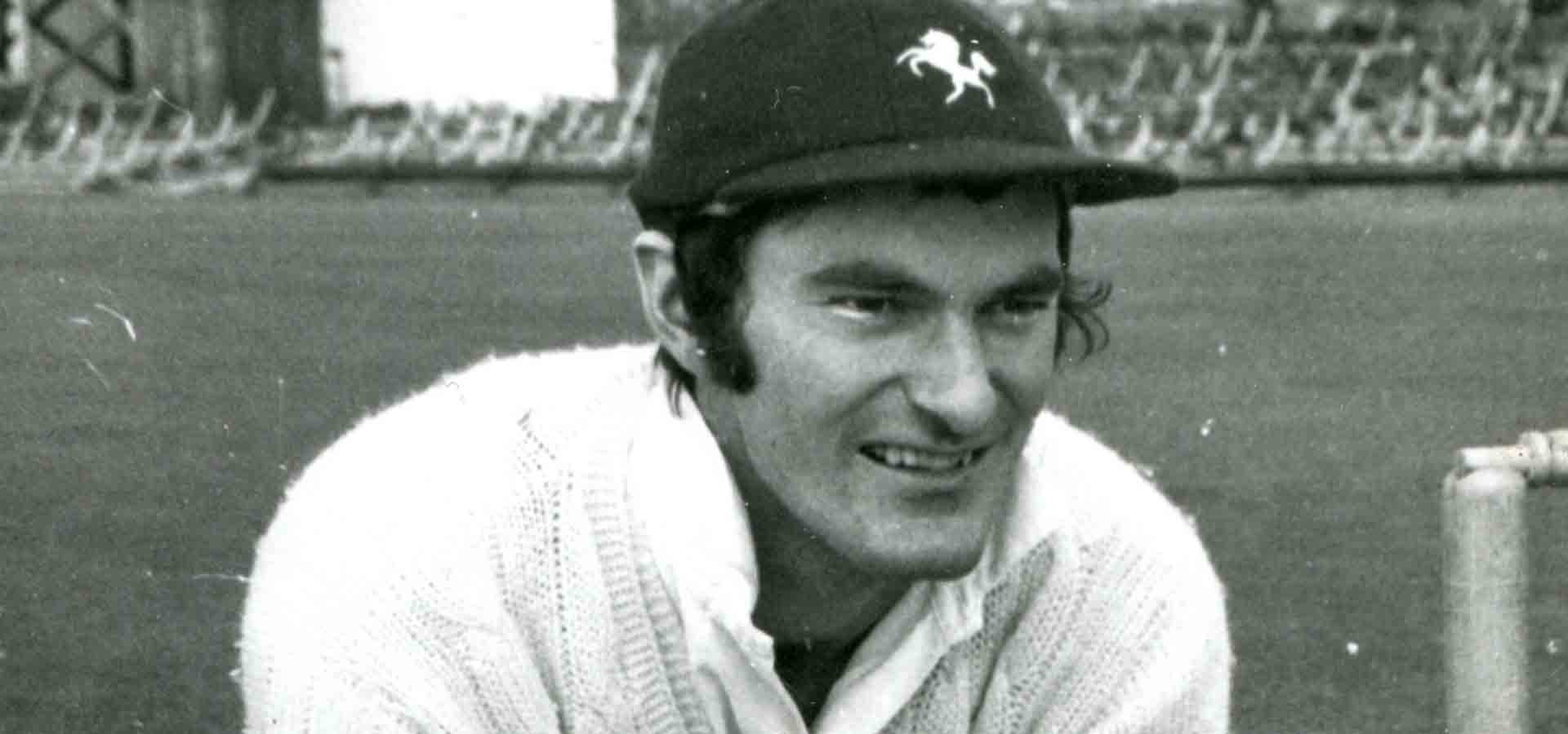 Alan Knott behind the stumps