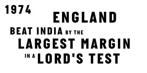 England beat India by largest margin in a Lord's Test